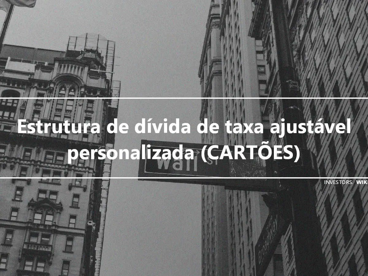 Estrutura de dívida de taxa ajustável personalizada (CARTÕES)