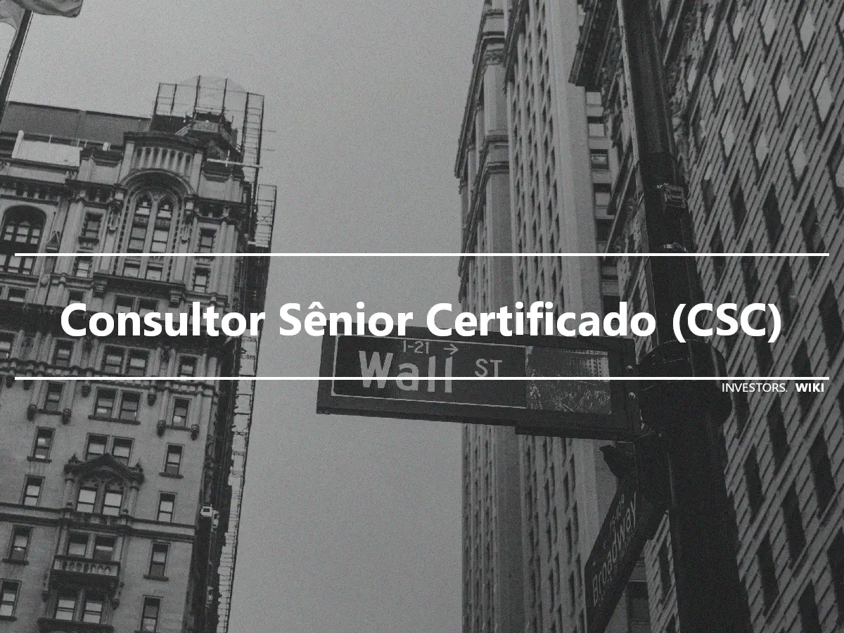 Consultor Sênior Certificado (CSC)