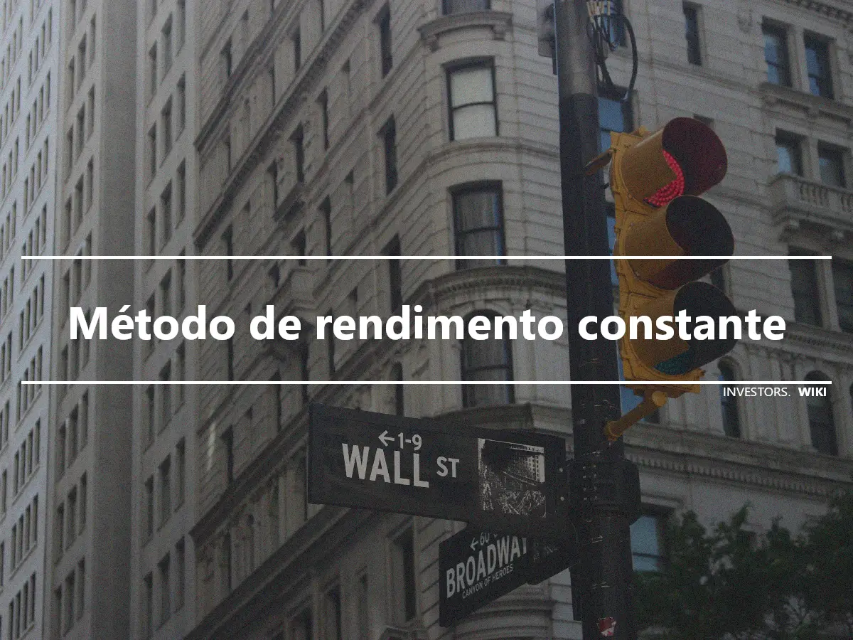 Método de rendimento constante