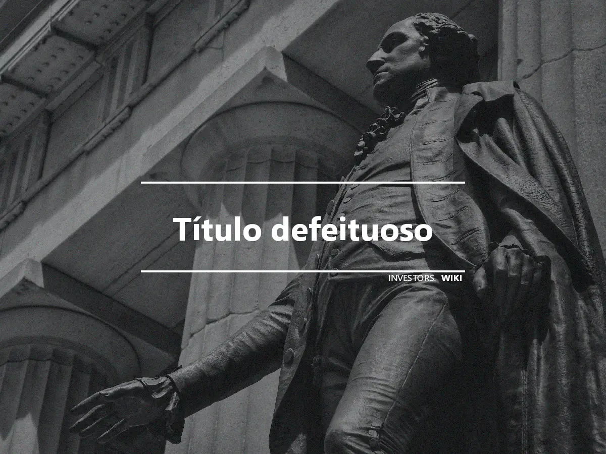 Título defeituoso