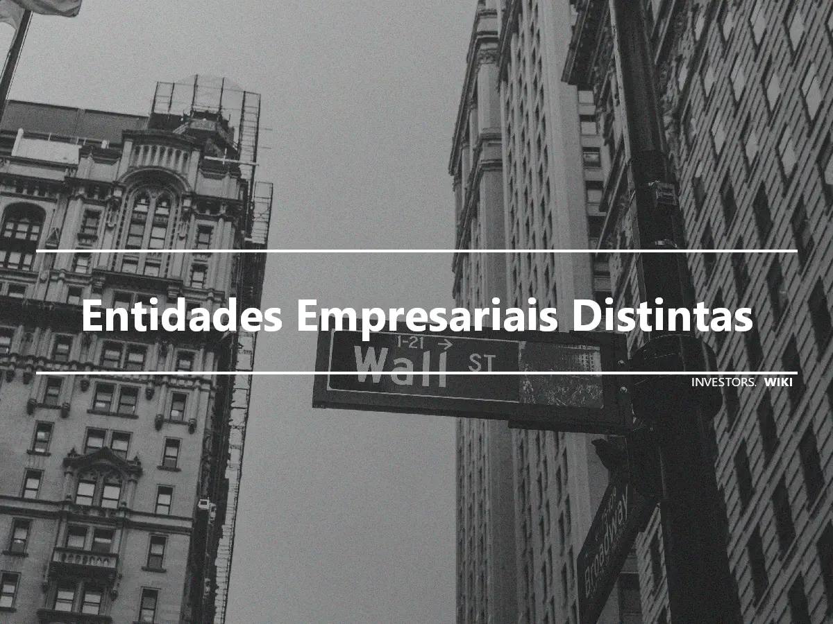 Entidades Empresariais Distintas