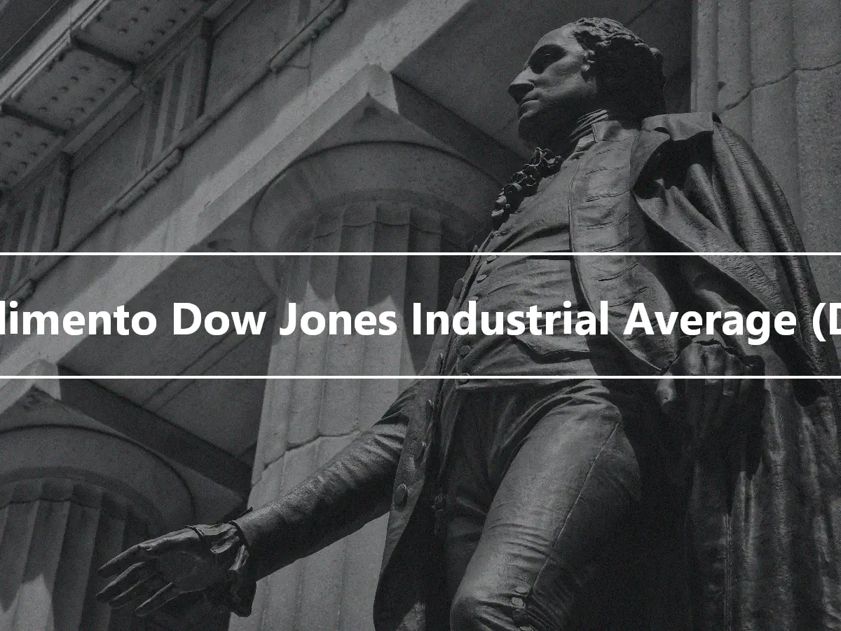 Rendimento Dow Jones Industrial Average (DJIA)