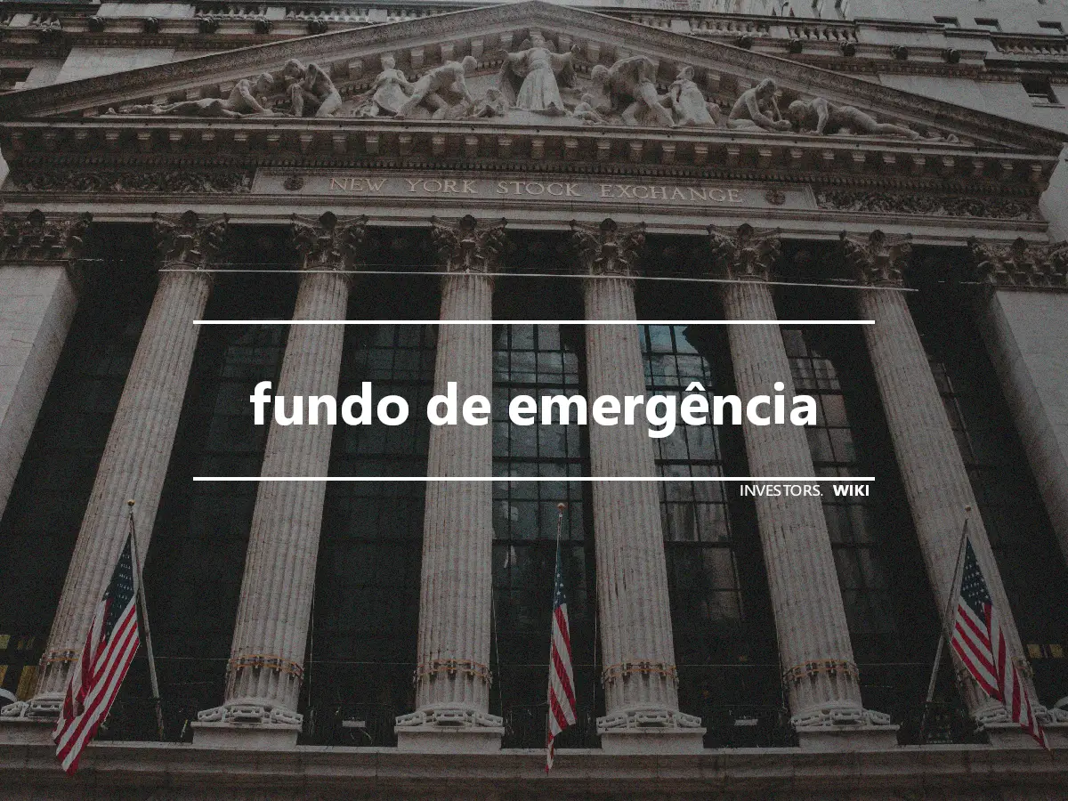 fundo de emergência