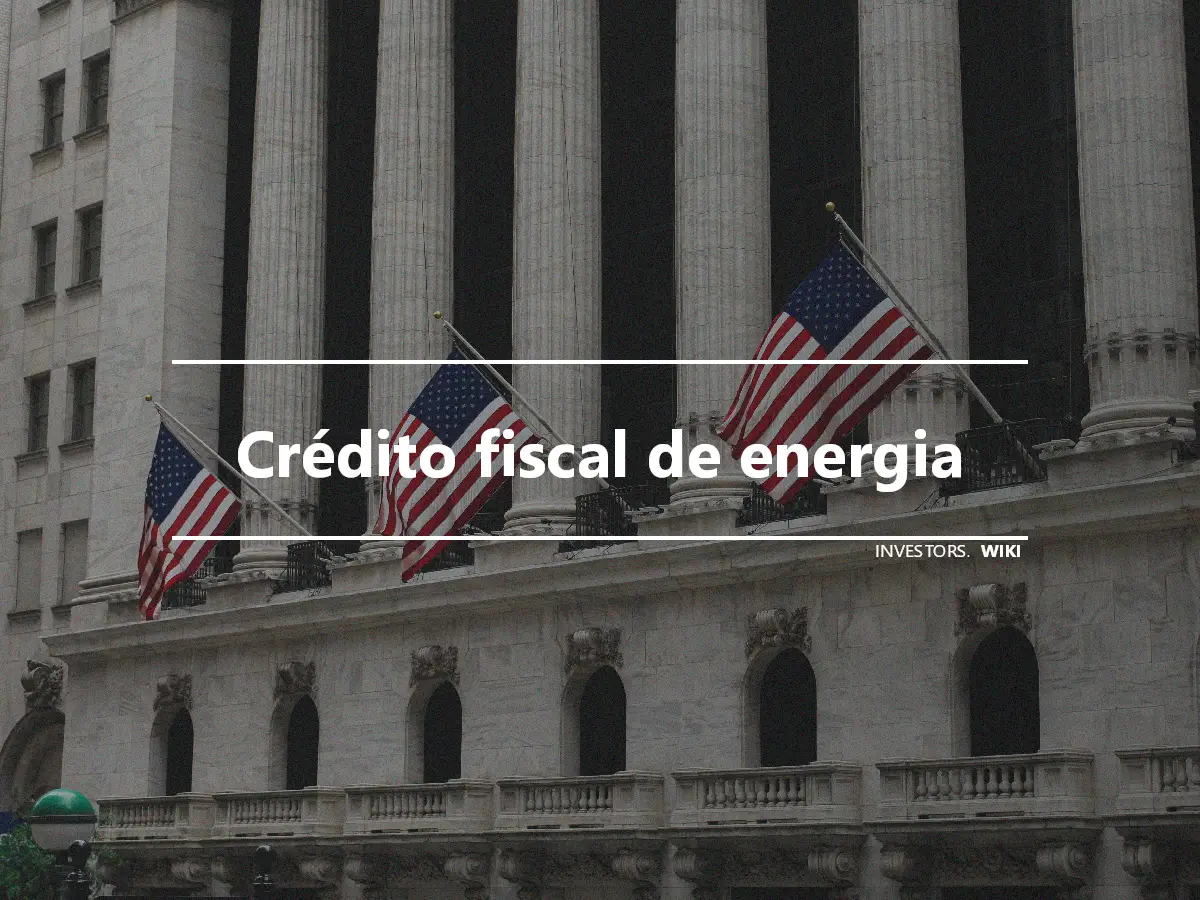 Crédito fiscal de energia