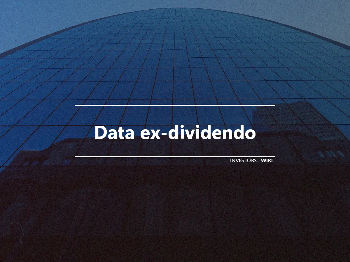 Data ex-dividendo