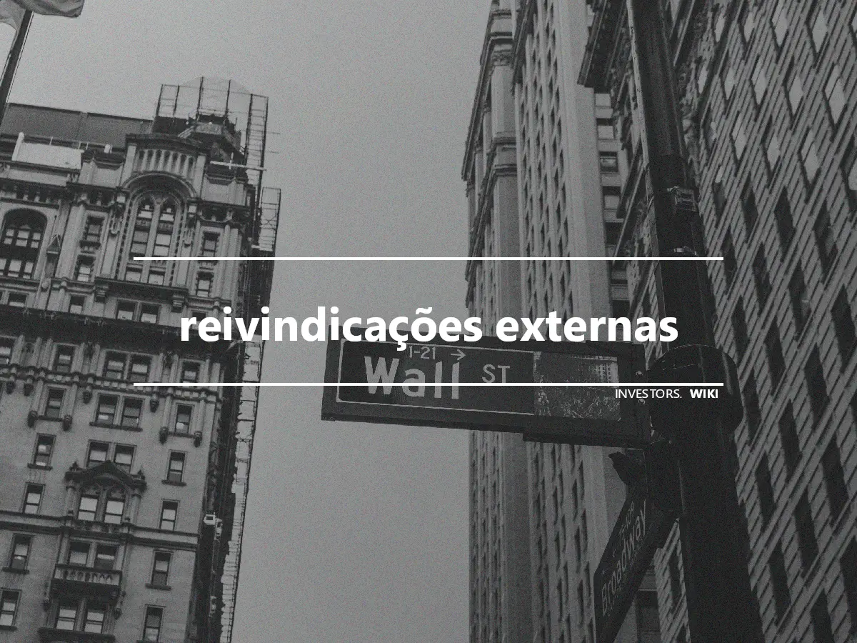 reivindicações externas