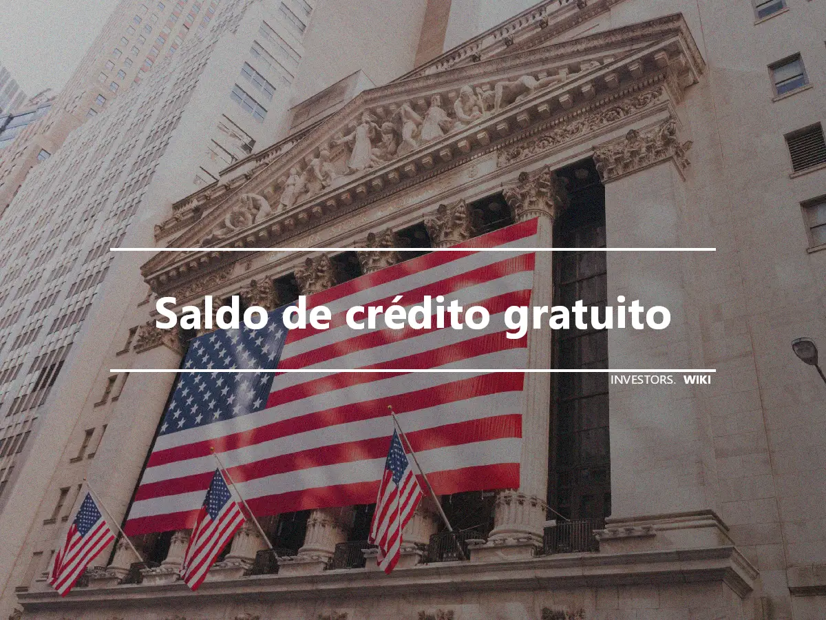 Saldo de crédito gratuito