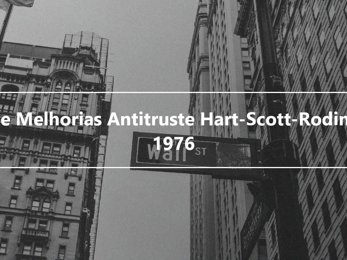 Lei de Melhorias Antitruste Hart-Scott-Rodino de 1976