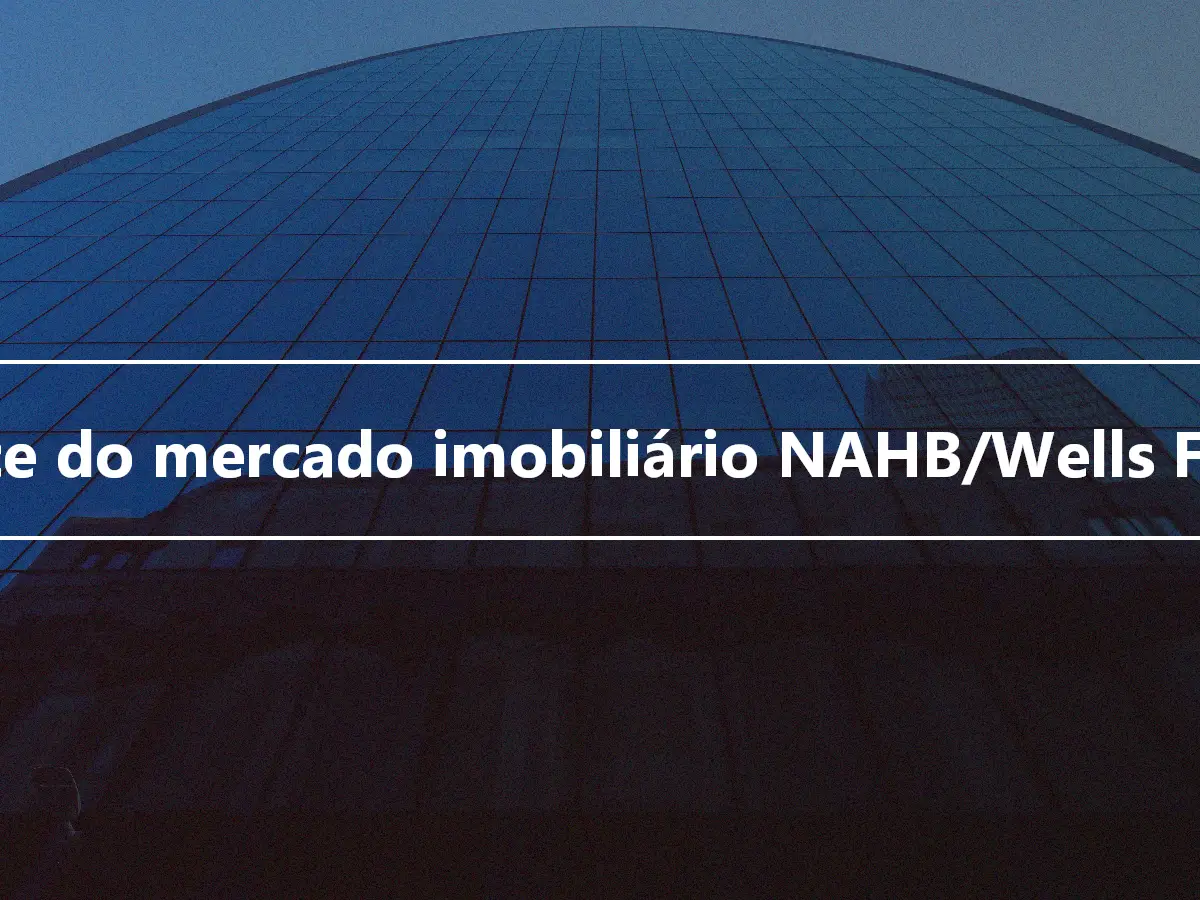Índice do mercado imobiliário NAHB/Wells Fargo