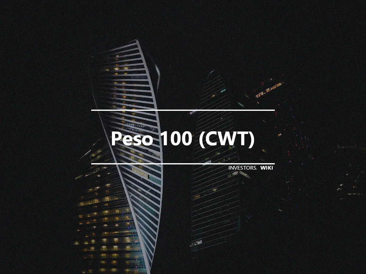 Peso 100 (CWT)