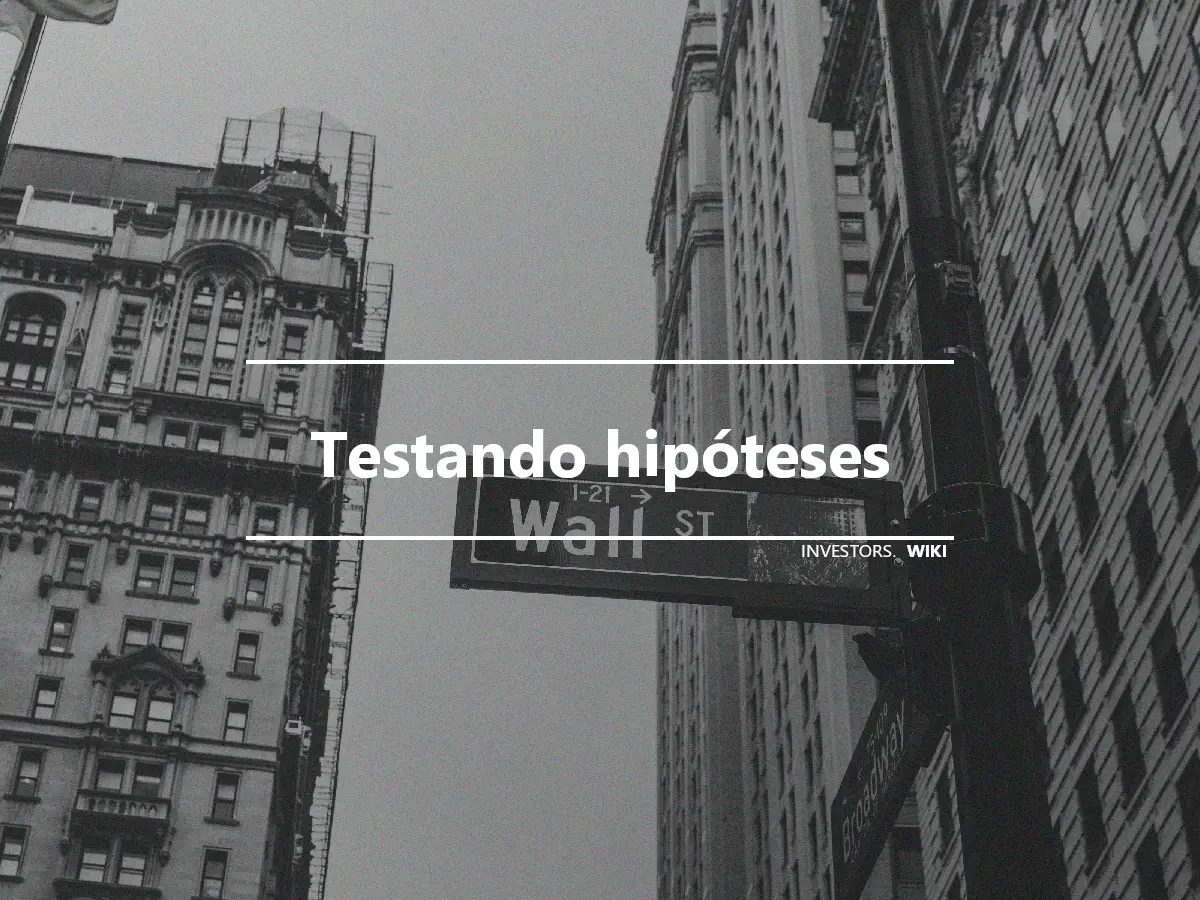 Testando hipóteses