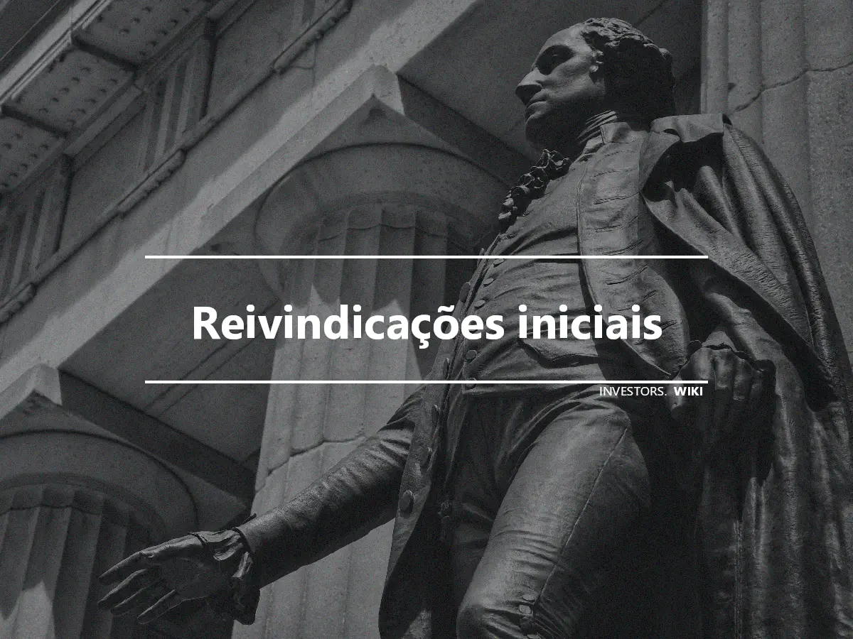 Reivindicações iniciais