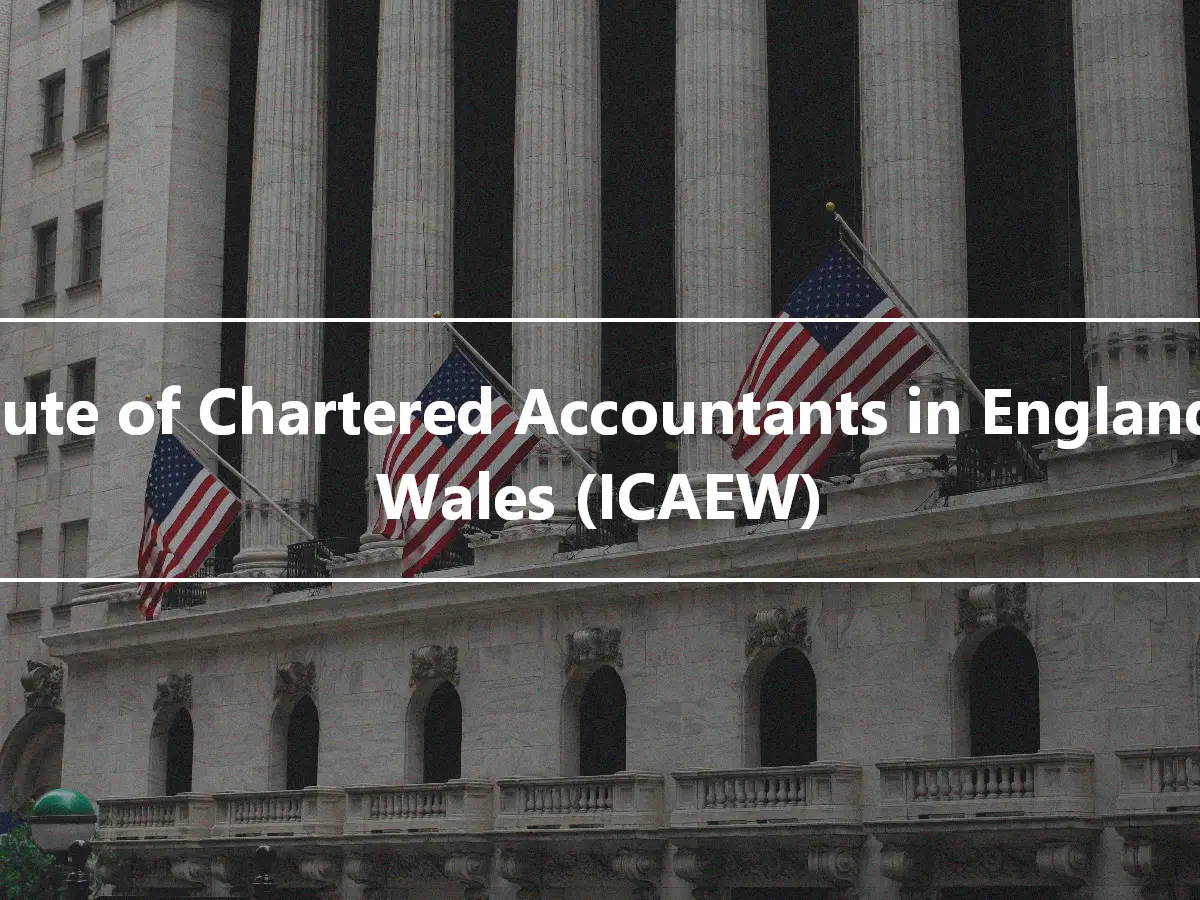 Institute of Chartered Accountants in England and Wales (ICAEW)