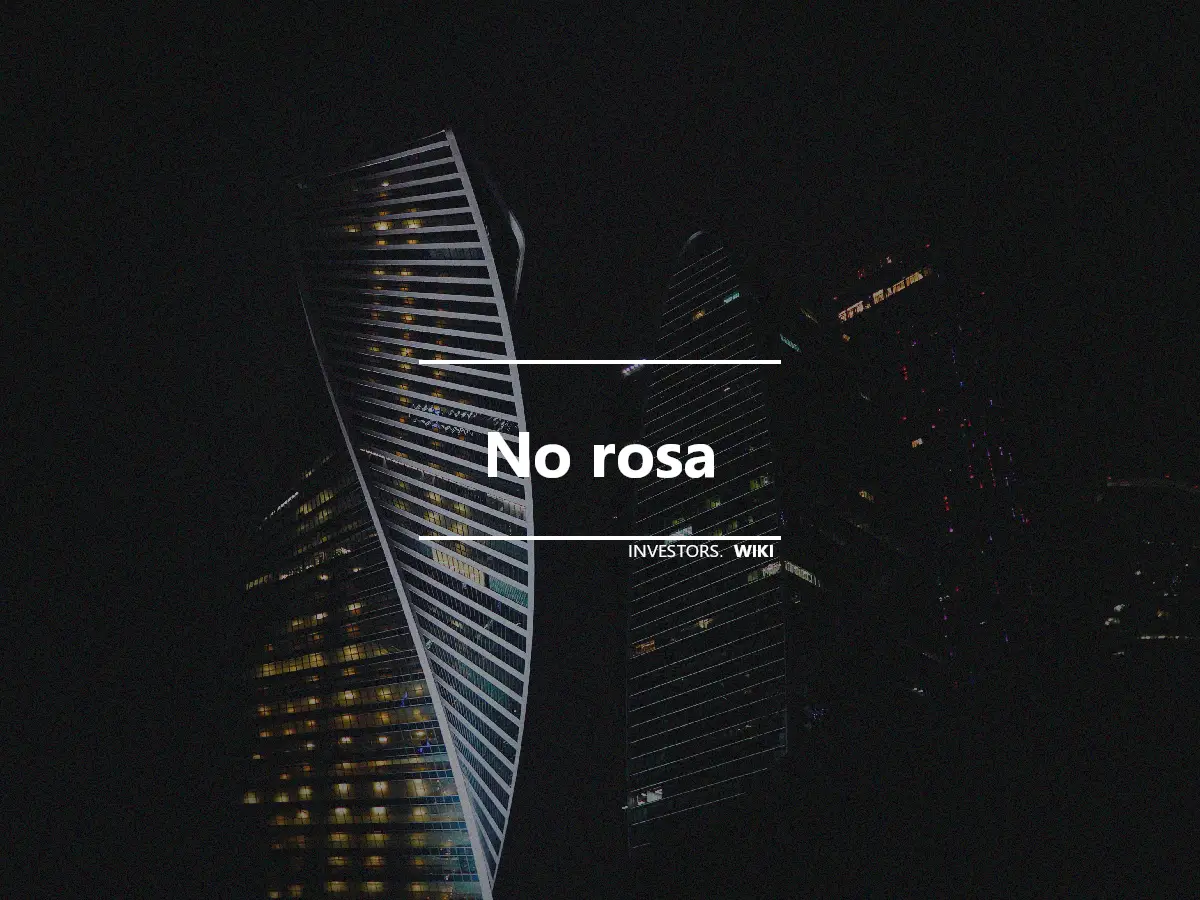 No rosa