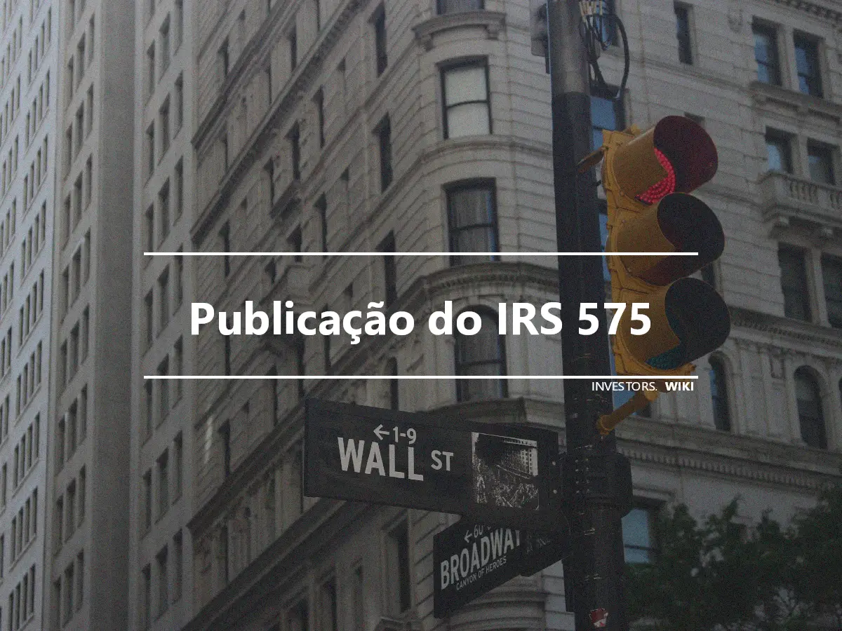 Publicação do IRS 575