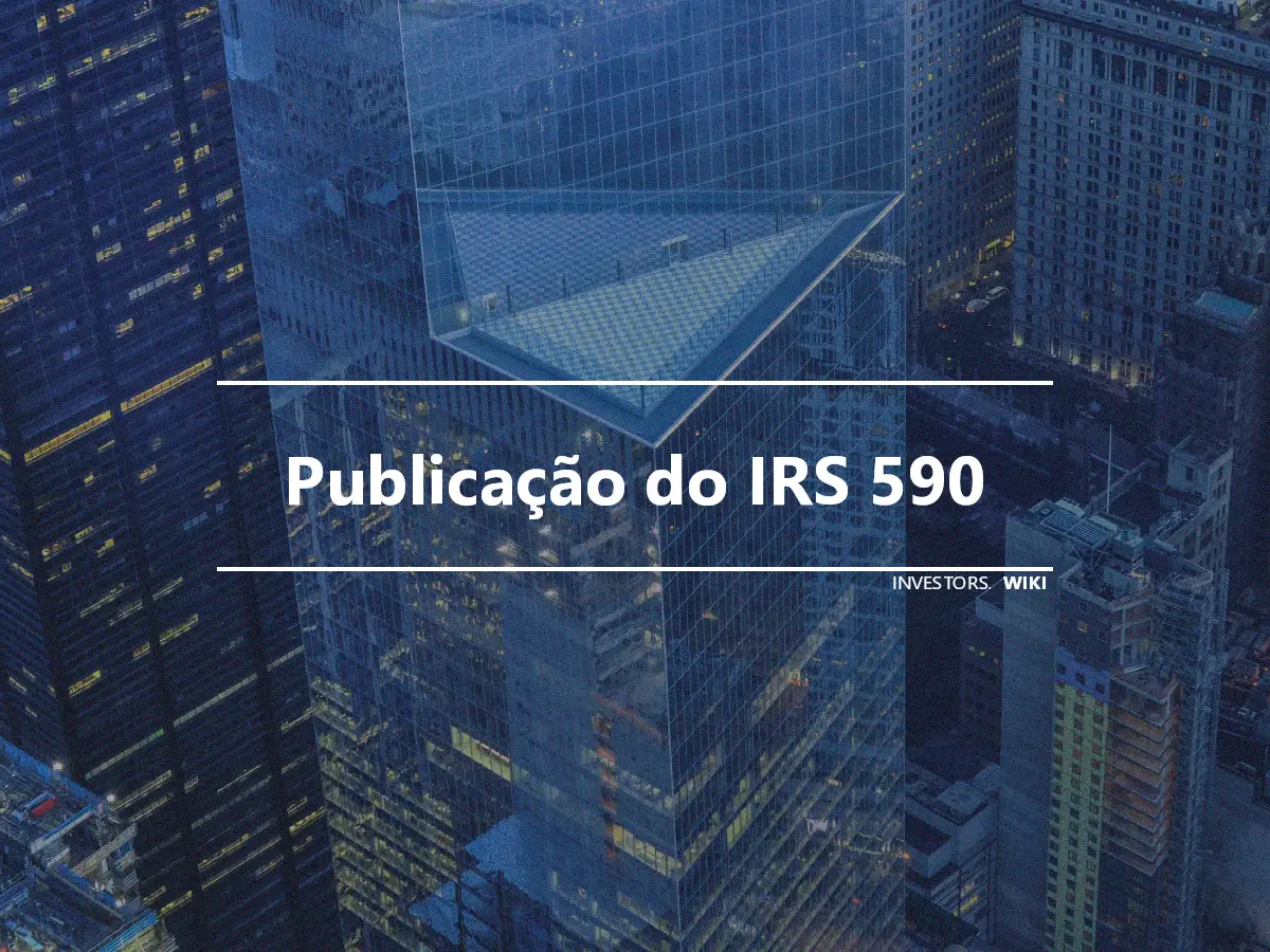 Publicação do IRS 590