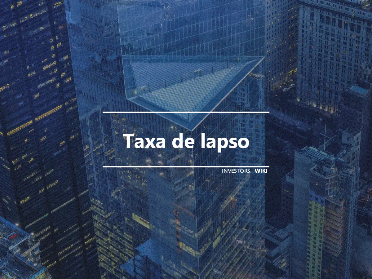 Taxa de lapso