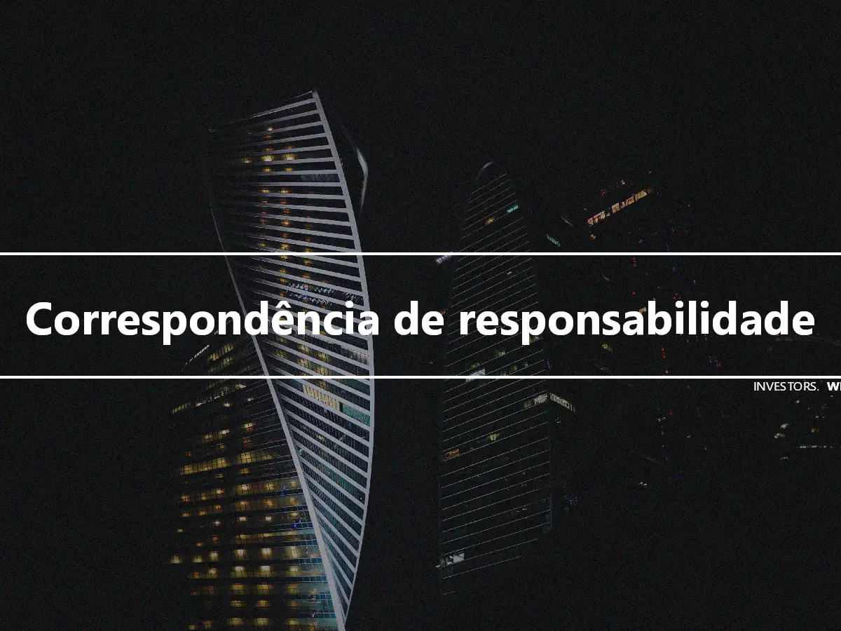 Correspondência de responsabilidade