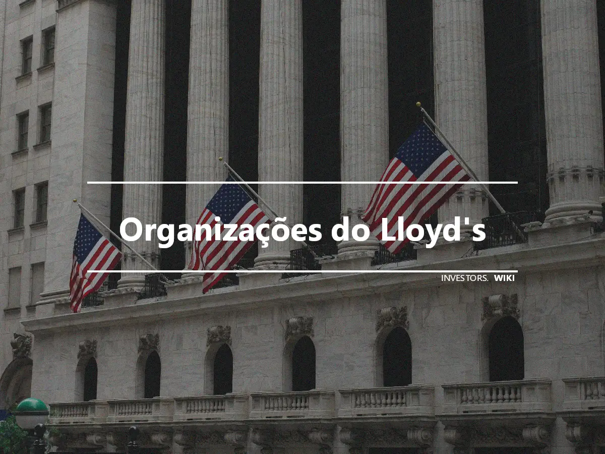 Organizações do Lloyd's