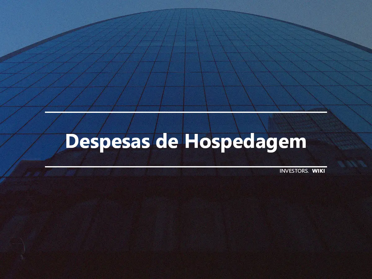 Despesas de Hospedagem