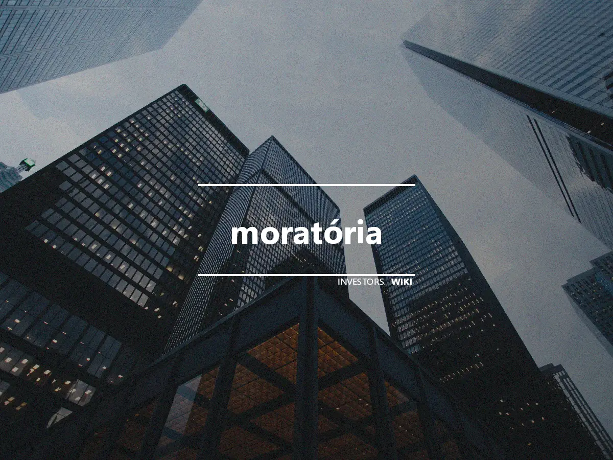 moratória