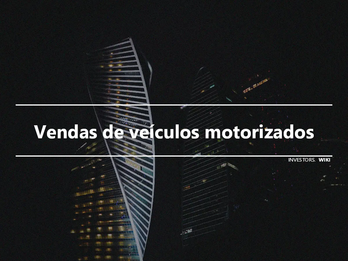 Vendas de veículos motorizados