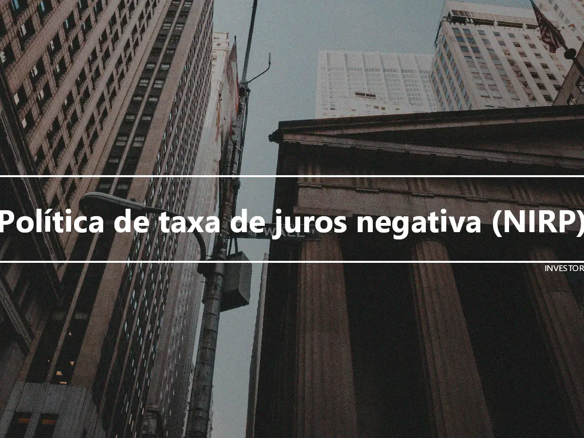 Política de taxa de juros negativa (NIRP)