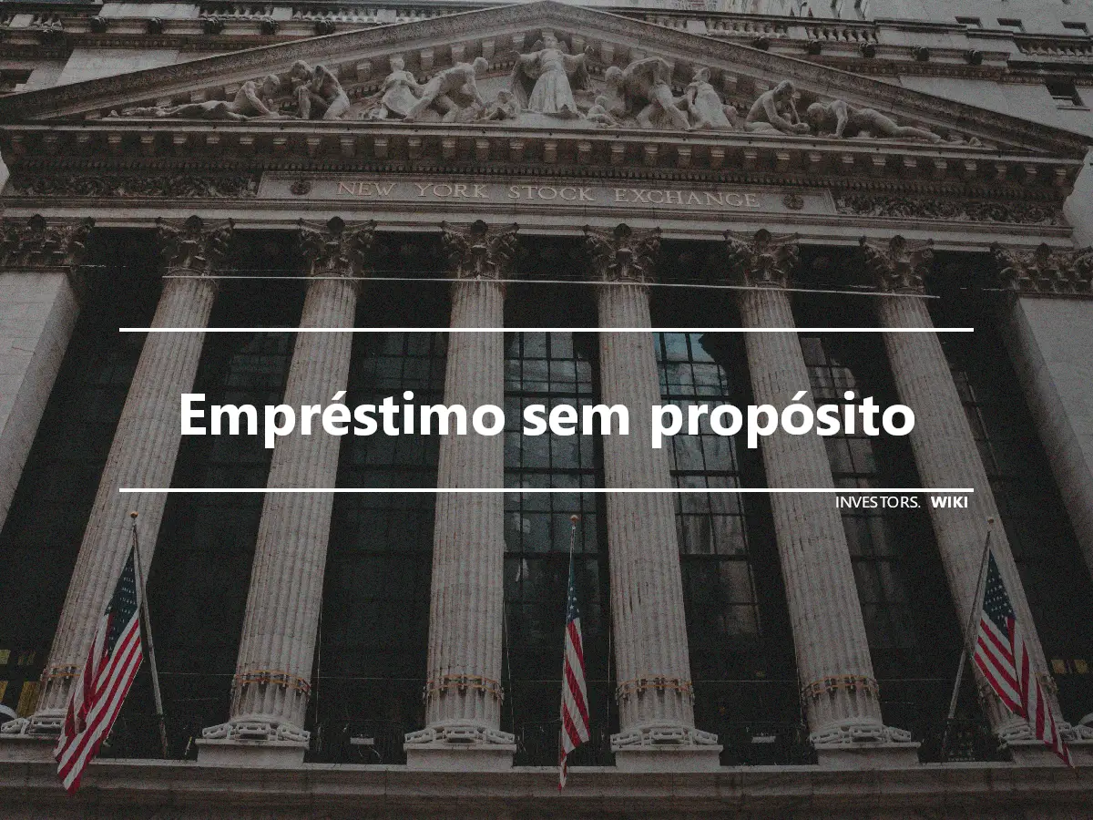 Empréstimo sem propósito