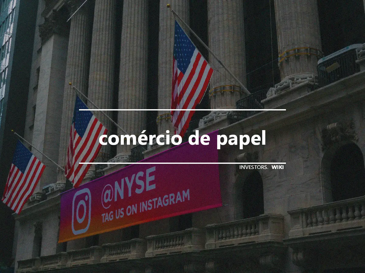 comércio de papel