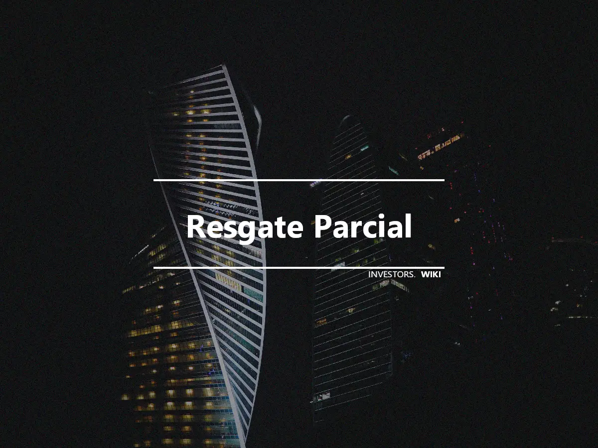 Resgate Parcial