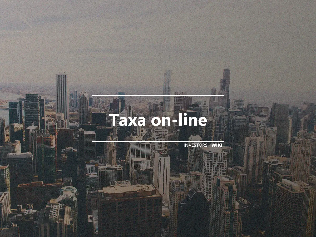 Taxa on-line