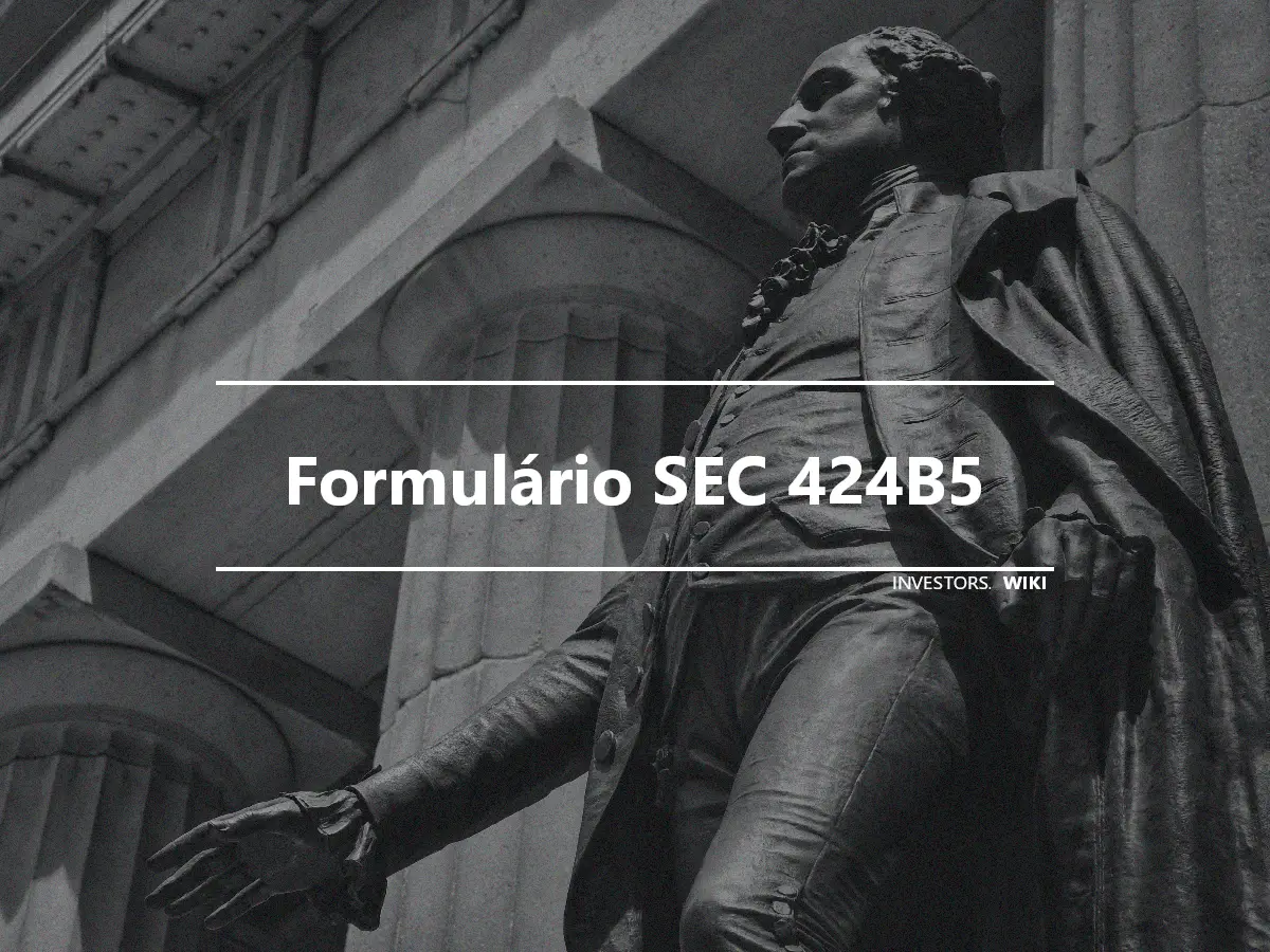 Formulário SEC 424B5