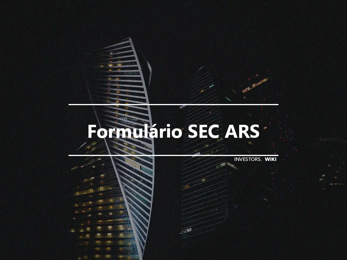 Formulário SEC ARS