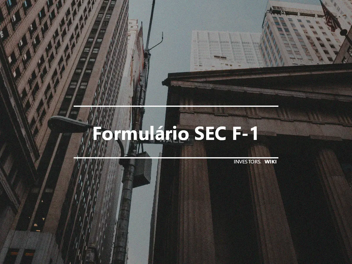 Formulário SEC F-1