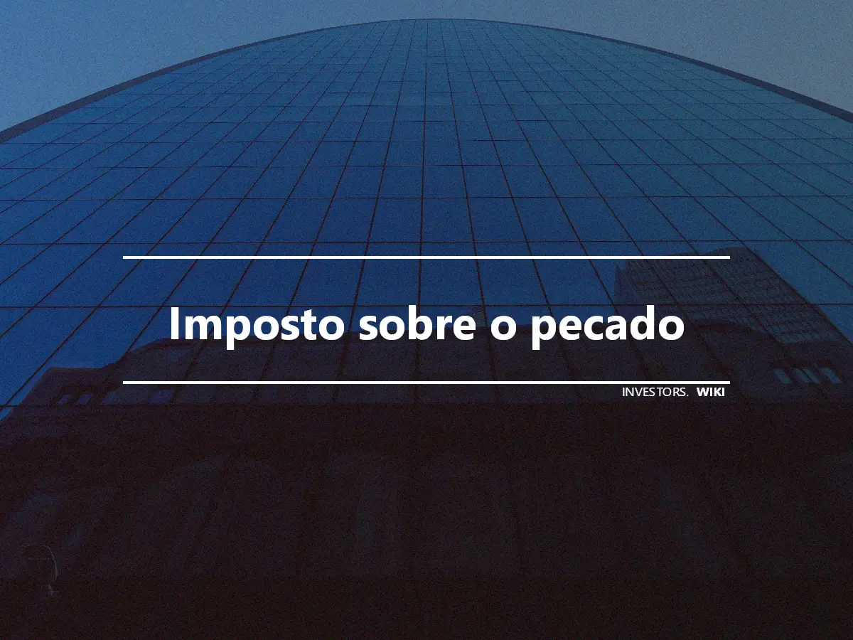 Imposto sobre o pecado