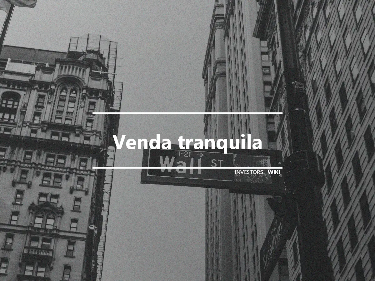 Venda tranquila