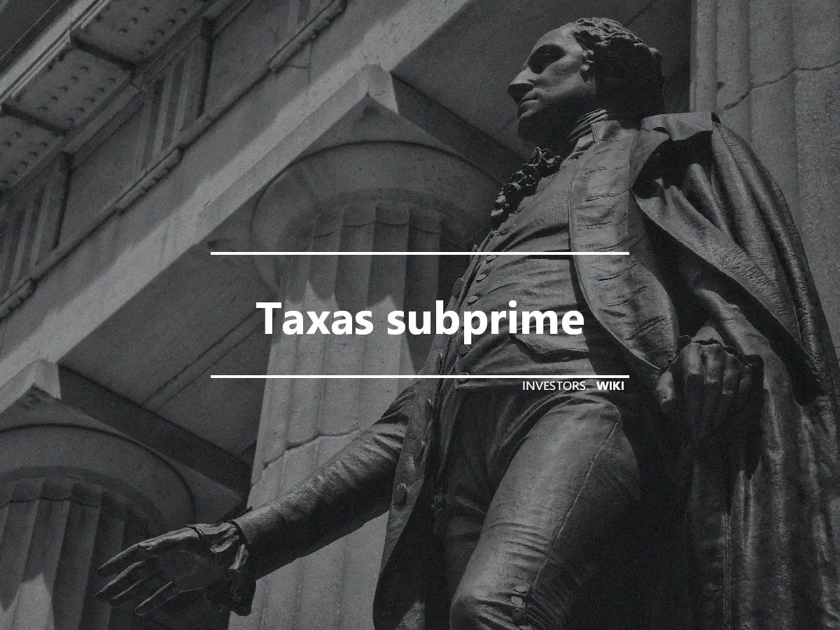 Taxas subprime