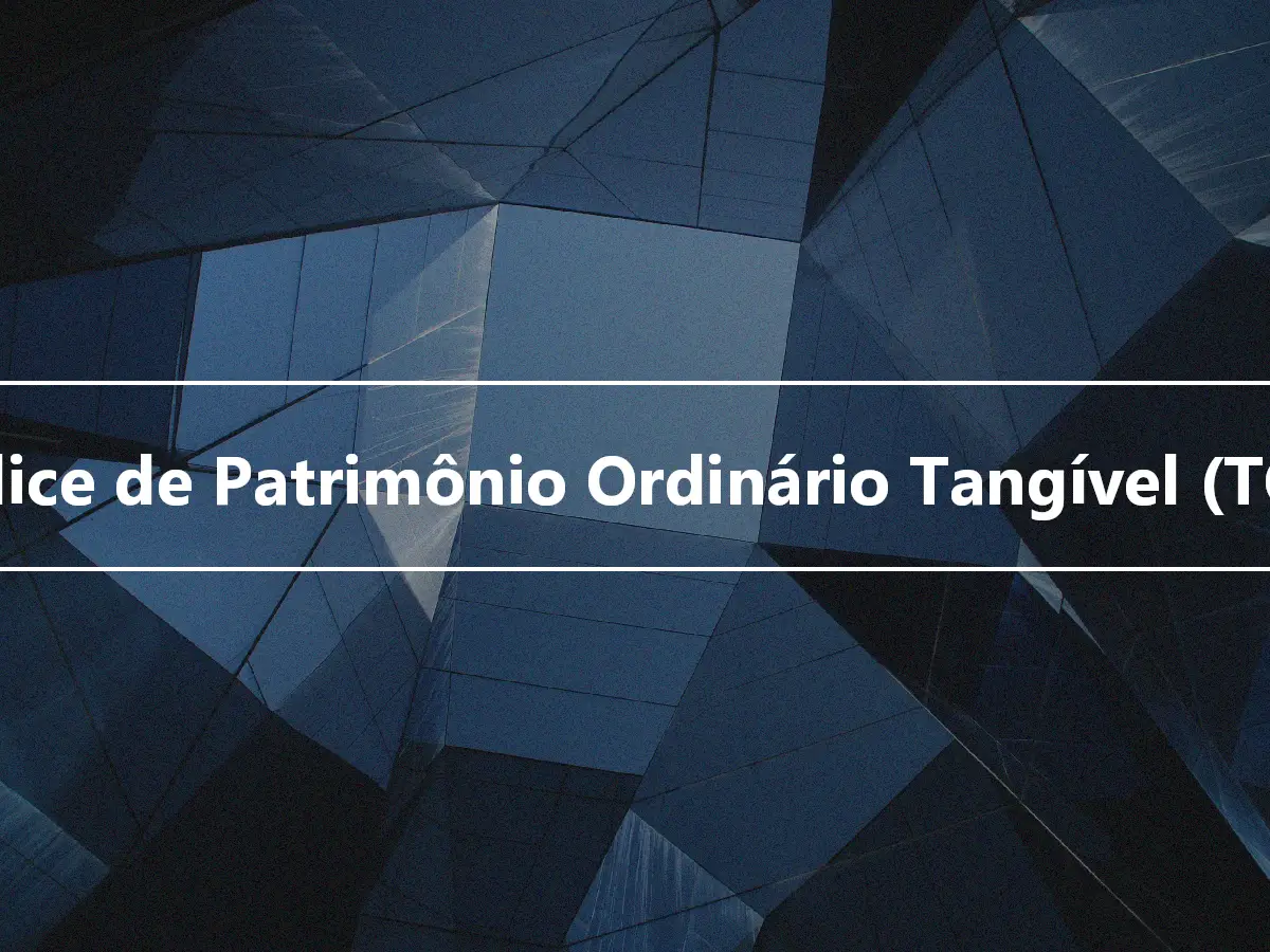 Índice de Patrimônio Ordinário Tangível (TCE)