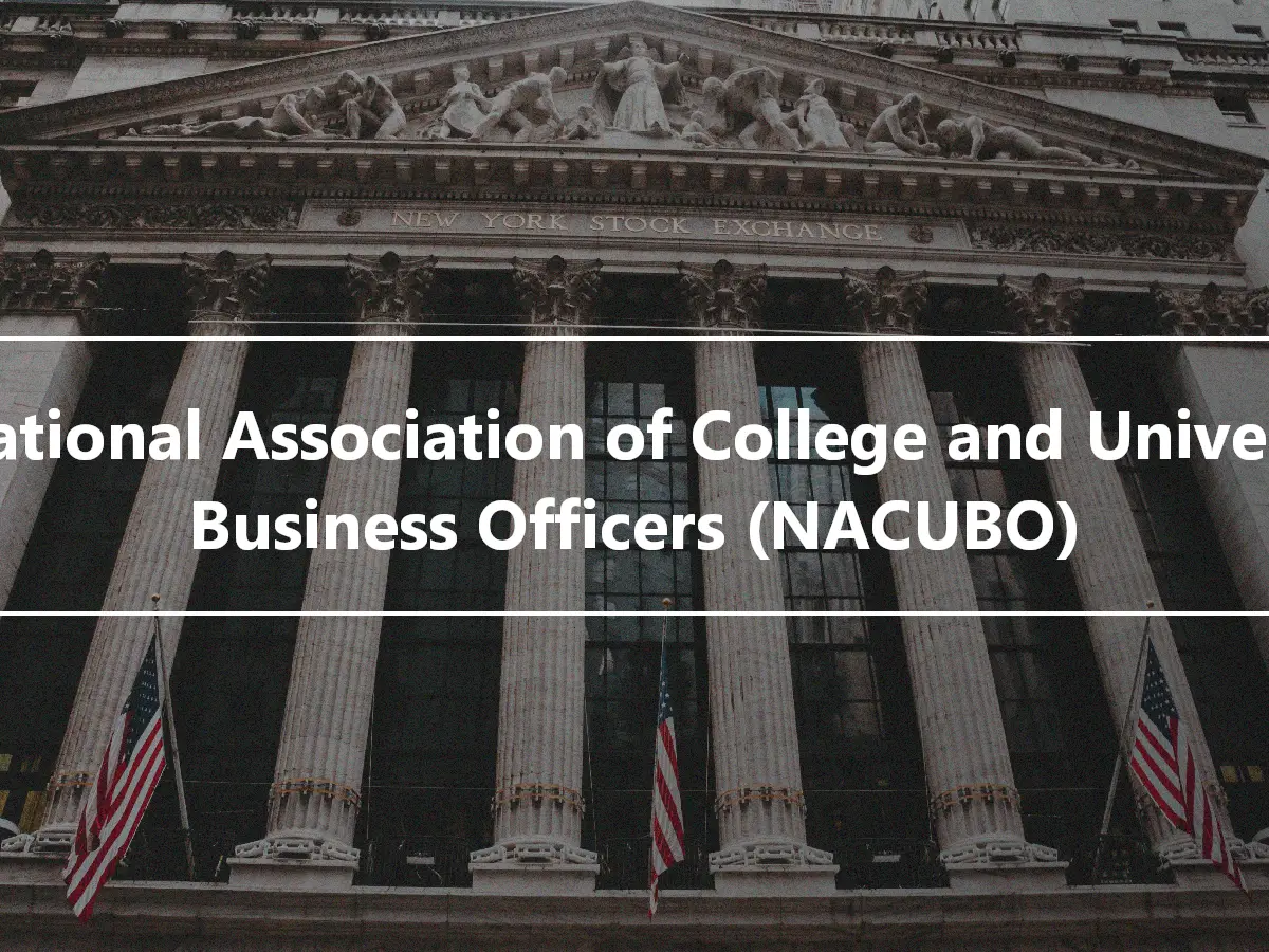 A National Association of College and University Business Officers (NACUBO)