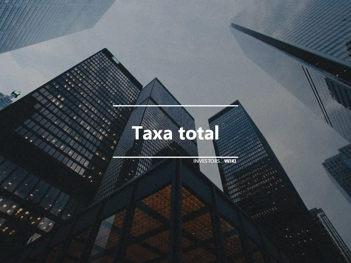 Taxa total