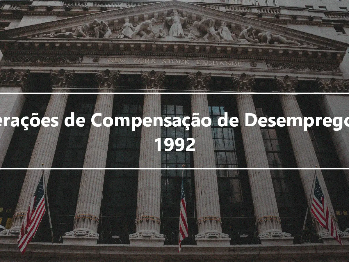 Alterações de Compensação de Desemprego de 1992