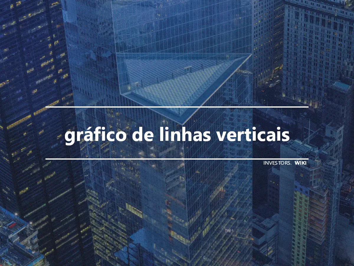 gráfico de linhas verticais