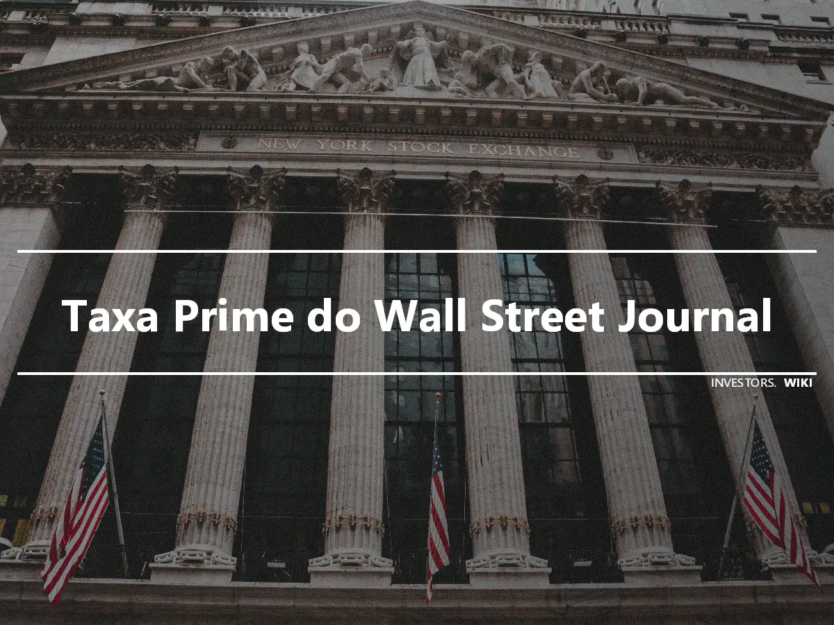 Taxa Prime do Wall Street Journal