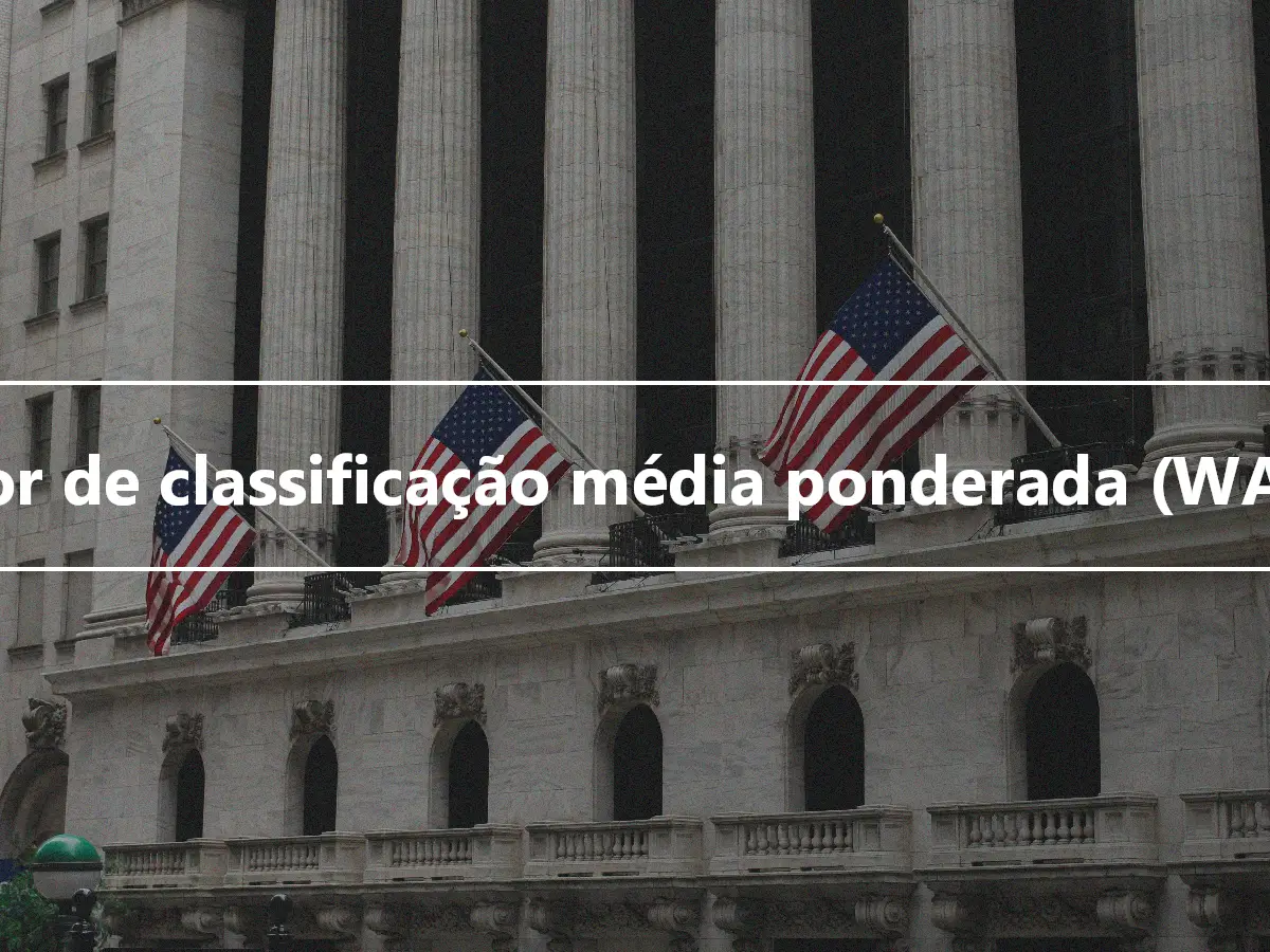 Fator de classificação média ponderada (WARF)