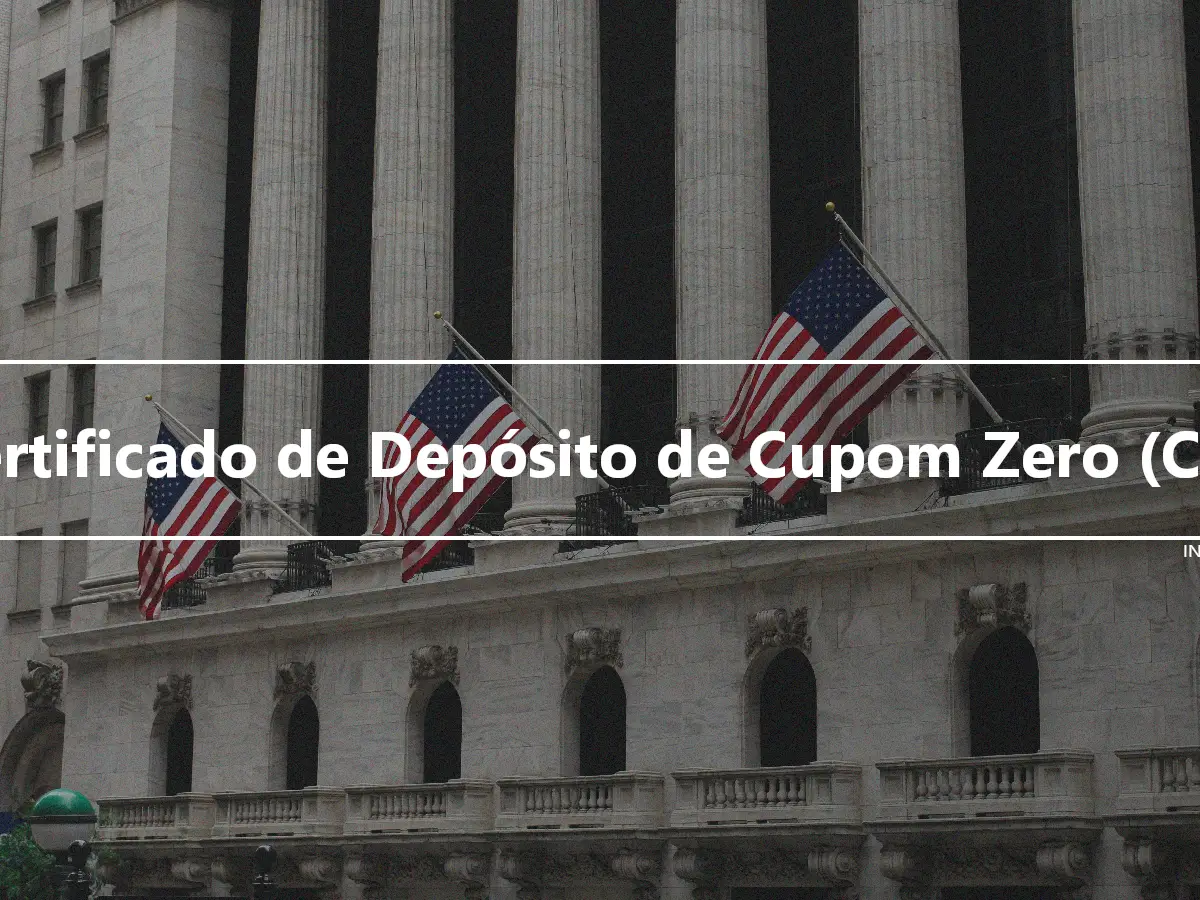 Certificado de Depósito de Cupom Zero (CD)
