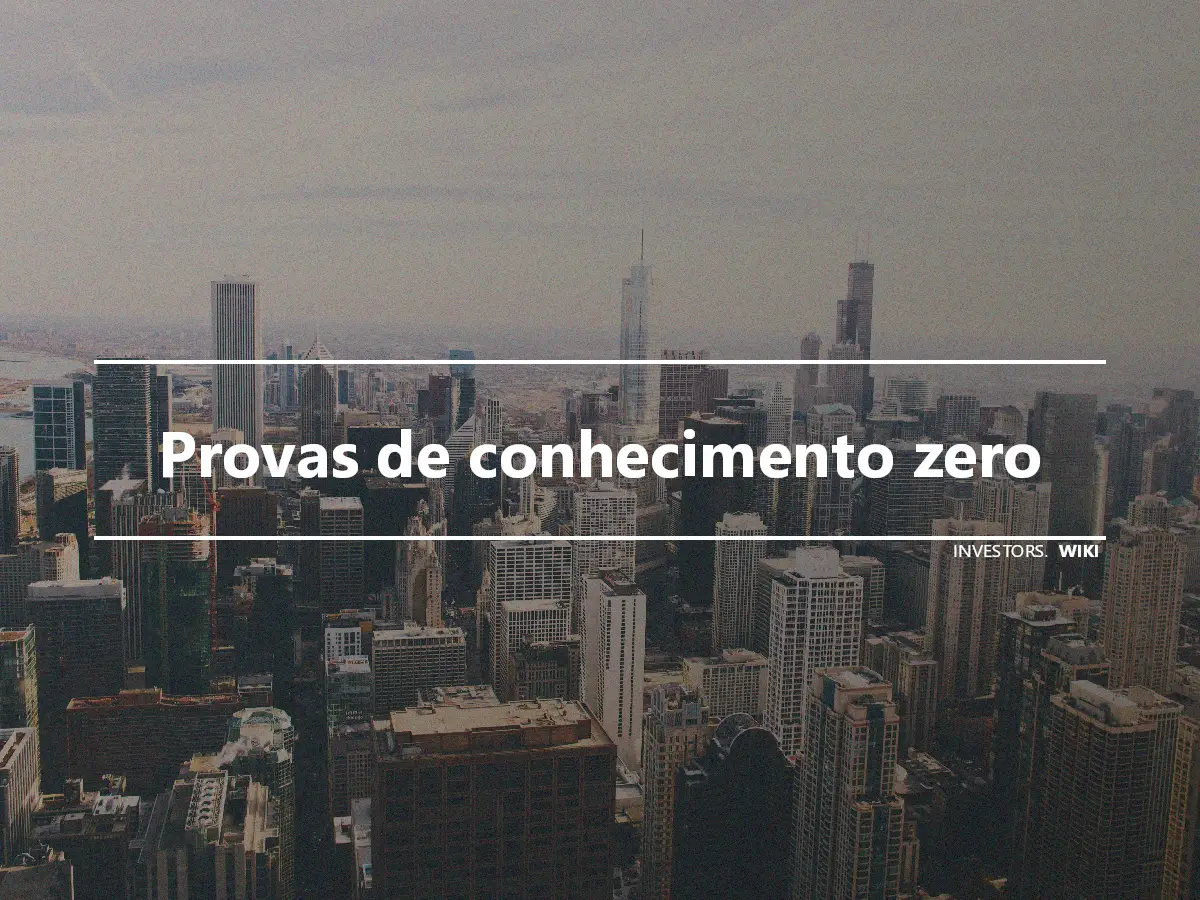 Provas de conhecimento zero