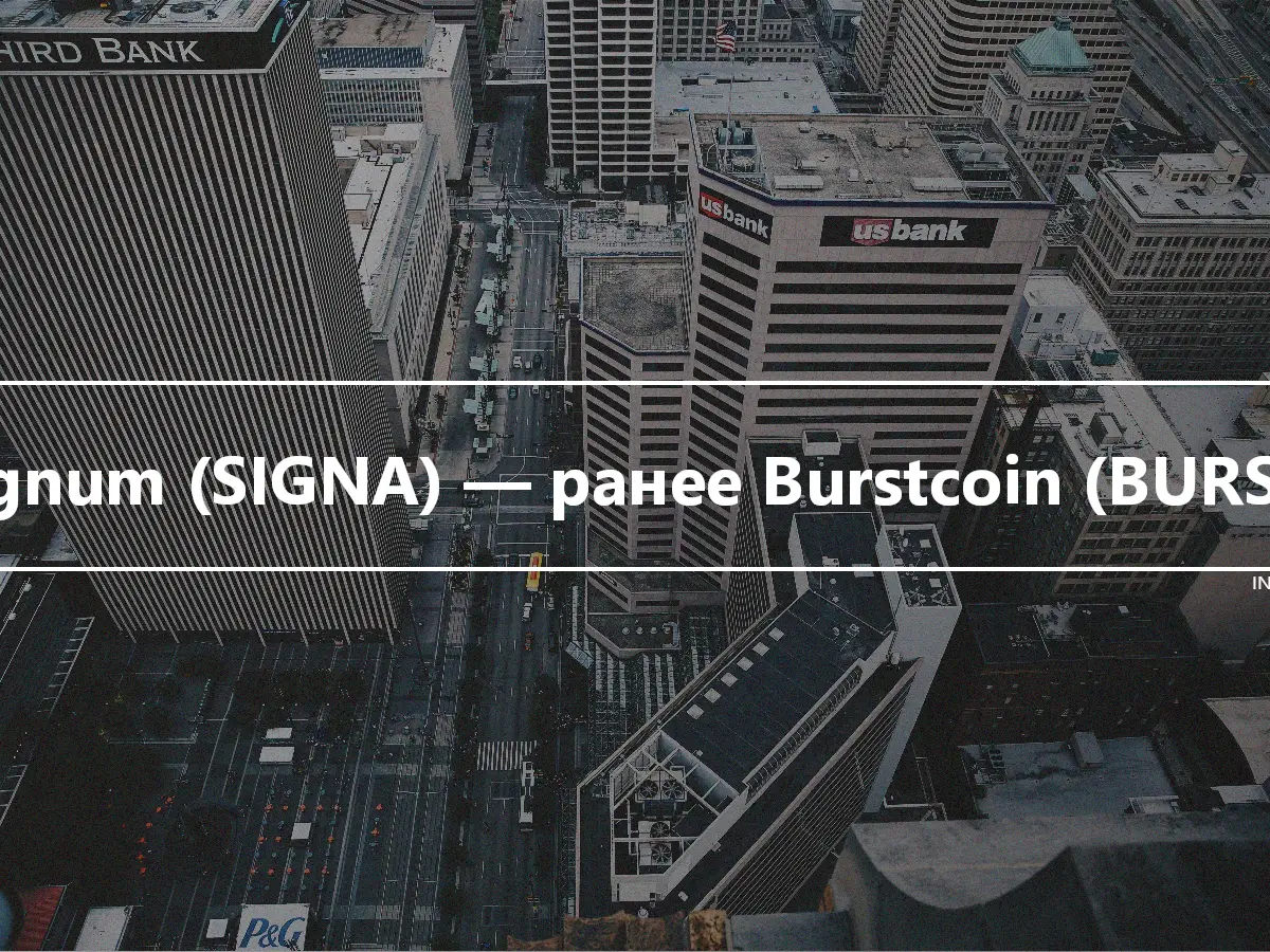 Signum (SIGNA) — ранее Burstcoin (BURST)