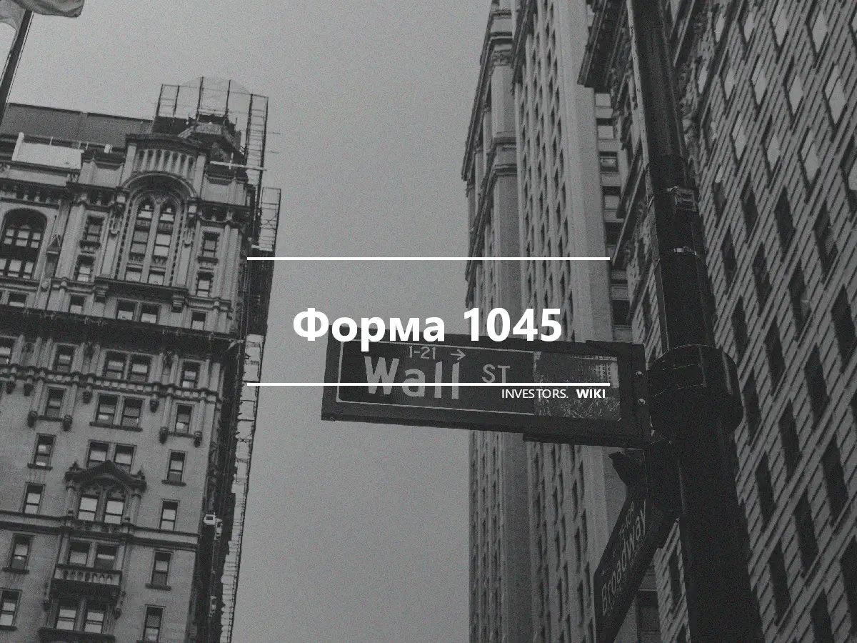 Форма 1045