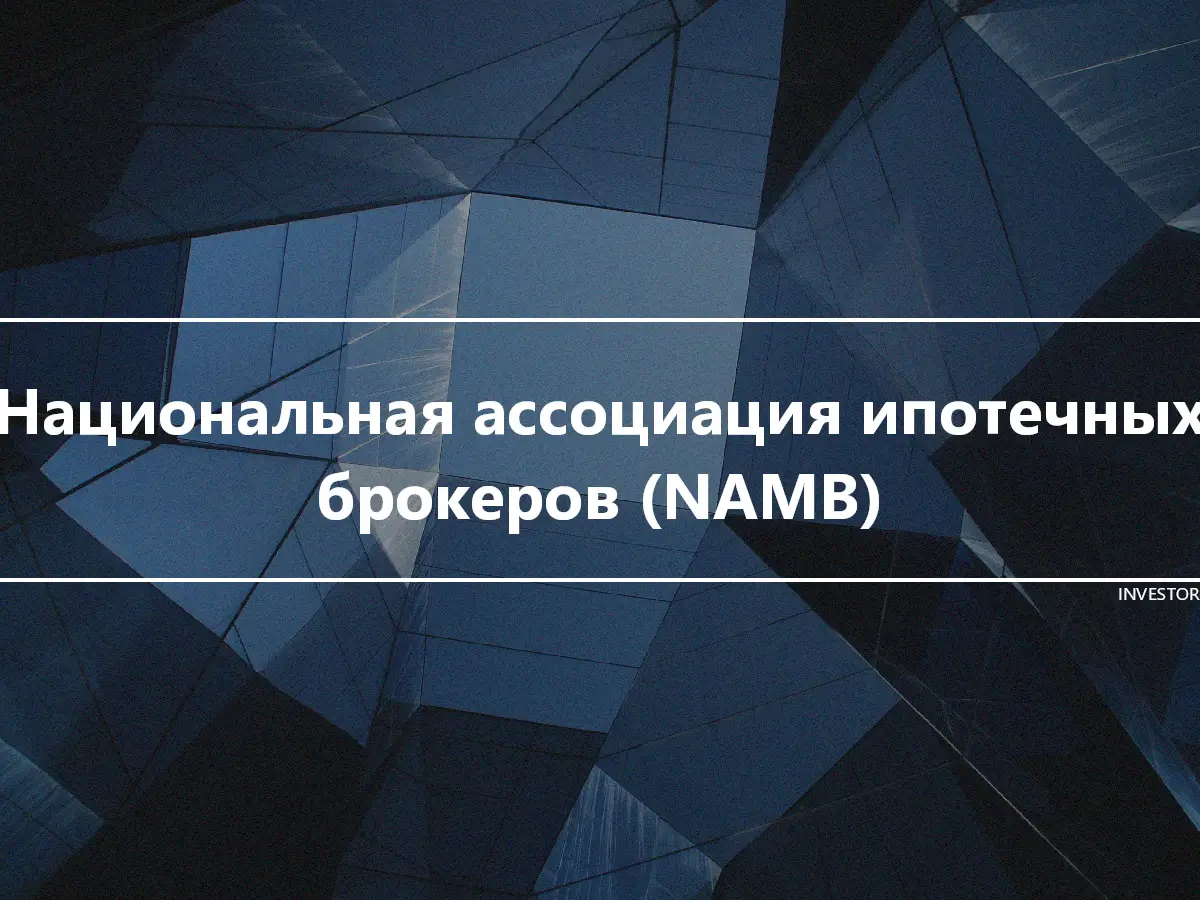 Национальная ассоциация ипотечных брокеров (NAMB)