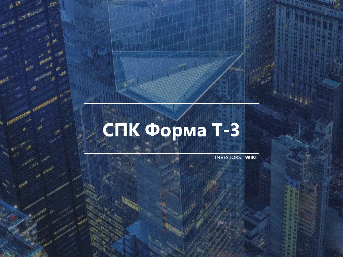 СПК Форма Т-3